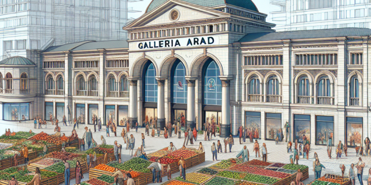 Fostul mall Galleria Arad se transformă în Agora Arad și va avea inclusiv o piață a producătorilor locali